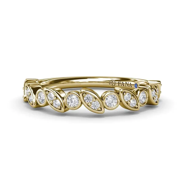 Fana 14kt Yellow Gold Multi-Shaped Bezel Set Diamond Band Cornell's Jewelers Rochester, NY
