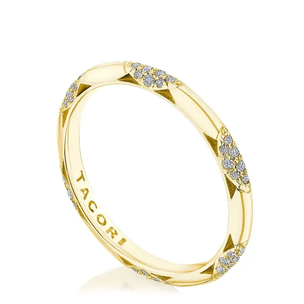 Tacori 18K Yellow Gold 360 Foundation Eternity Band Cornell's Jewelers Rochester, NY