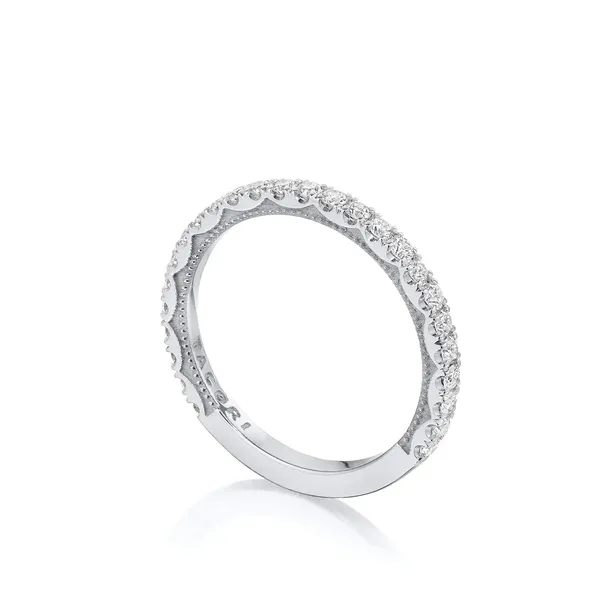 Tacori 18K White Gold String Of Diamonds Band Cornell's Jewelers Rochester, NY