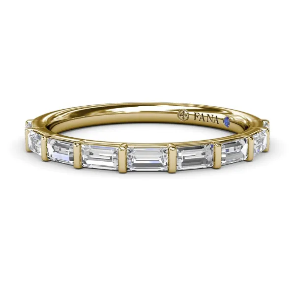 BAGUETTE DIAMOND WEDDING BAND Cornell's Jewelers Rochester, NY