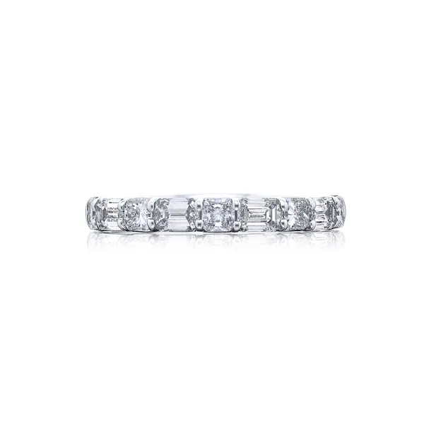 JBSTAR Platinum Alternating Diamond Band Cornell's Jewelers Rochester, NY