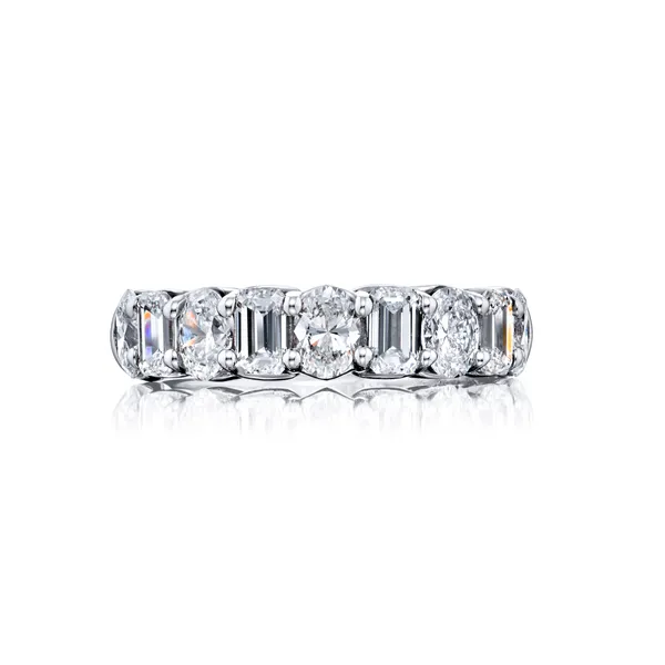 JBSTAR Platinum Alternating Diamond Band Cornell's Jewelers Rochester, NY