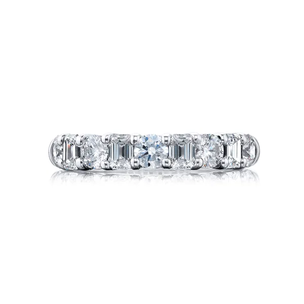 JBSTAR Platinum Alternating Diamond Band Cornell's Jewelers Rochester, NY