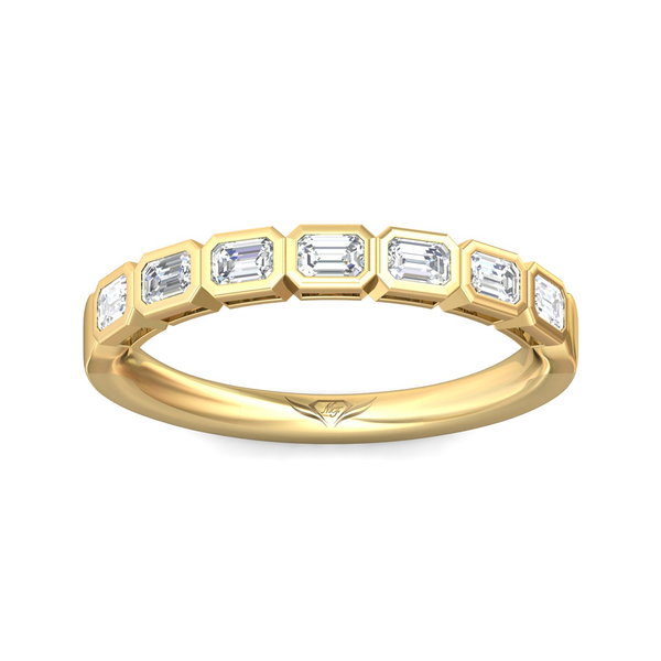 Martin Flyer Emerald Cut Diamond Wedding Band Cornell's Jewelers Rochester, NY