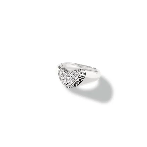 John Hardy Classic diamond heart pave ring Cornell's Jewelers Rochester, NY