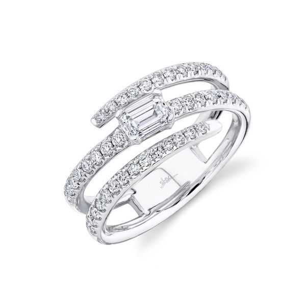 Cornells Collection 14KT White Gold Diamond 3-Row Ring Cornell's Jewelers Rochester, NY
