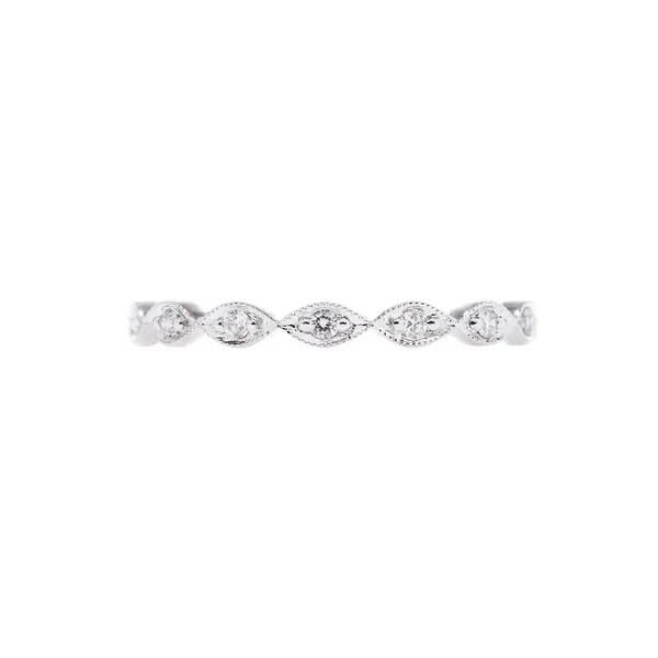 Sethi White Gold Eleanor Scalloped Diamond Eternity Band Cornell's Jewelers Rochester, NY