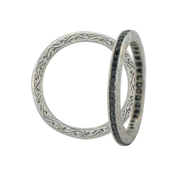 Sethi Channel Set Black Diamond Eternity Band Cornell's Jewelers Rochester, NY
