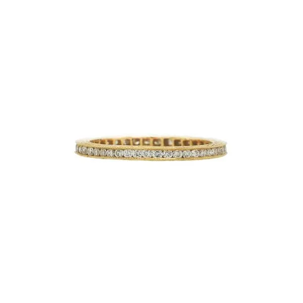 Yellow Gold 1.8mm Channel Set Diamond Band Cornell's Jewelers Rochester, NY