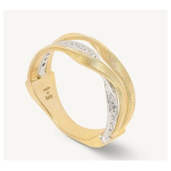 MARCO BICEGO MARRAKECH COLLECTION CURVED DIAMOND STRAND RING Cornell's Jewelers Rochester, NY
