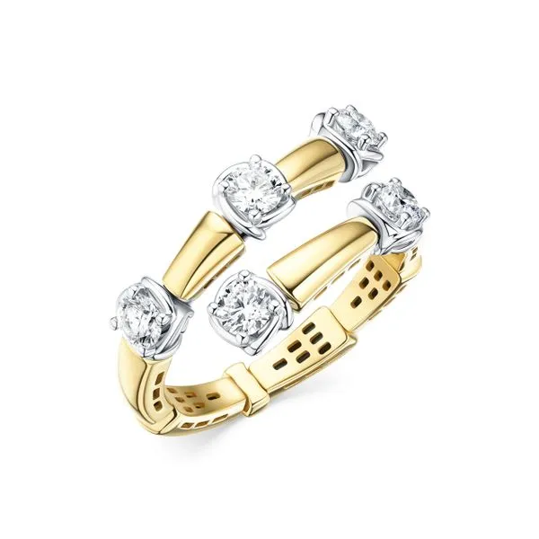 A.Link Two-Tone Diamond Open Wrap Ring Cornell's Jewelers Rochester, NY