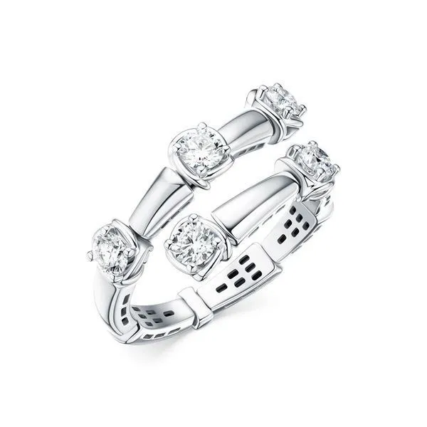 A.Link White Gold Diamond Open Wrap Ring Cornell's Jewelers Rochester, NY