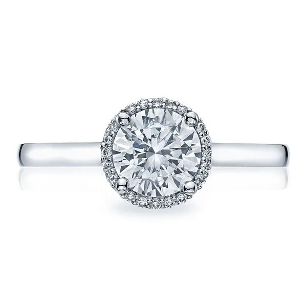 Platinum Round Halo Diamond Engagement Ring Cornell's Jewelers Rochester, NY