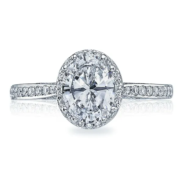 Platinum Oval Halo Engagement Ring Cornell's Jewelers Rochester, NY