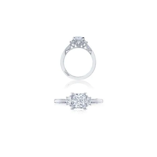 Tacori Princess 3-Stone Engagement Ring Cornell's Jewelers Rochester, NY