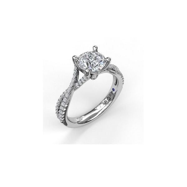 Fana Twist Diamond Engagement Ring Cornell's Jewelers Rochester, NY