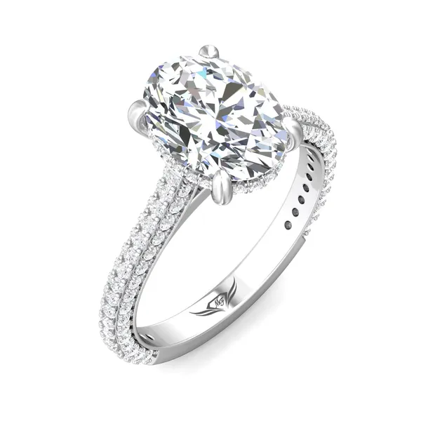 Martin Flyer 14kt White Gold Micro Pave Diamond Mounting Cornell's Jewelers Rochester, NY
