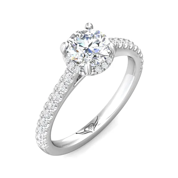 Martin Flyer 14kt White Gold Diamond Mounting with Hidden Halo Cornell's Jewelers Rochester, NY