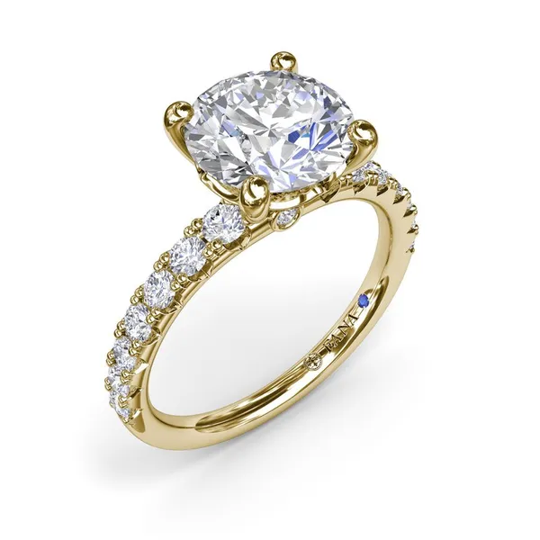 Fana 14kt Yellow Gold Graduated Diamond Mounting Cornell's Jewelers Rochester, NY