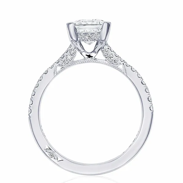 Tacori Emerald Cut Engagement Ring Image 2 Cornell's Jewelers Rochester, NY