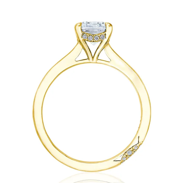 Tacori Emerald Cut Solitaire Engagement Ring Image 2 Cornell's Jewelers Rochester, NY