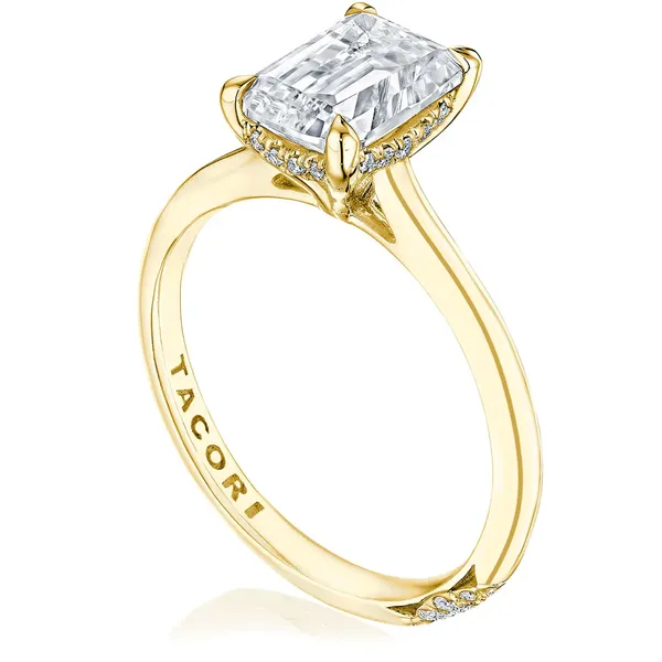 Tacori 18K Yellow Gold And Platinum Diamond Engagement Ring Cornell's Jewelers Rochester, NY