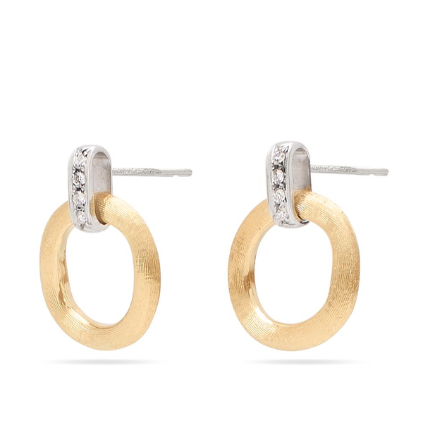 Marco Bicego Jaipur Diamond Drop Earrings Cornell's Jewelers Rochester, NY