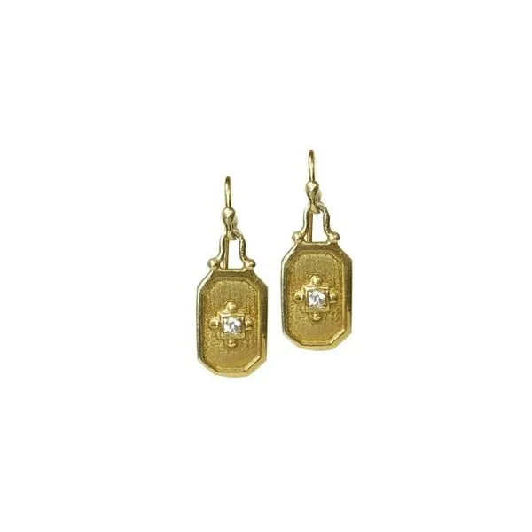 MAZZA DIAMOND 14KTG WIRE EARRINGS Cornell's Jewelers Rochester, NY