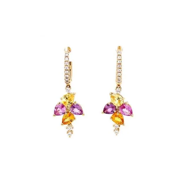 PEJAY CREATIONS MIXED STONE DROP EARRINGS Cornell's Jewelers Rochester, NY