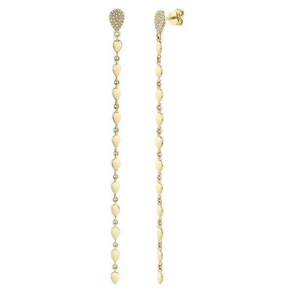 Dangle Diamond Drop Earrings Cornell's Jewelers Rochester, NY