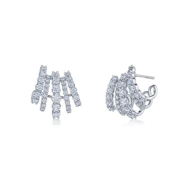 Lyric Five Row Huggie Earrings Cornell's Jewelers Rochester, NY