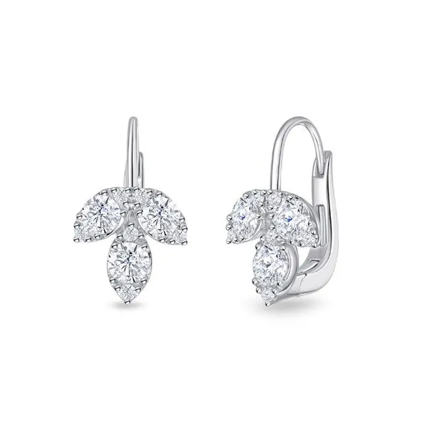 Memoire Petal Diamond Earrings Cornell's Jewelers Rochester, NY