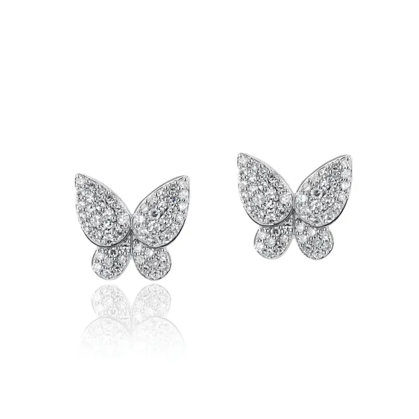 Phillips House Petite Butterfly Diamond Stud Earrings Cornell's Jewelers Rochester, NY