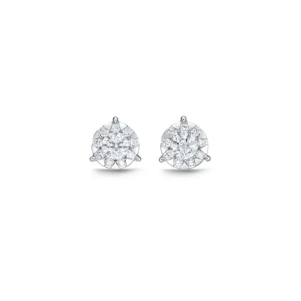 Memoire Bouquet Diamond Stud Earrings Cornell's Jewelers Rochester, NY
