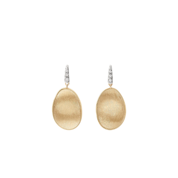 Marco Bicego Lunaria Petal Drop Earrings Cornell's Jewelers Rochester, NY