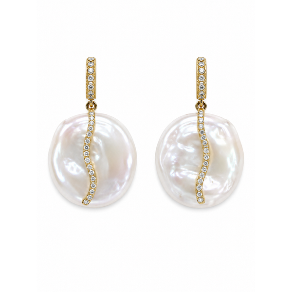 Mazza Freshwater Pearl Drop Earrings Cornell's Jewelers Rochester, NY