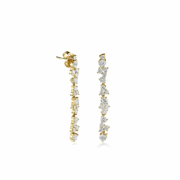 Sydney Evan Gold & Diamond Cocktail Drop Earrings Cornell's Jewelers Rochester, NY