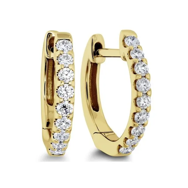 Memoire Huggie Hoop Earrings Cornell's Jewelers Rochester, NY
