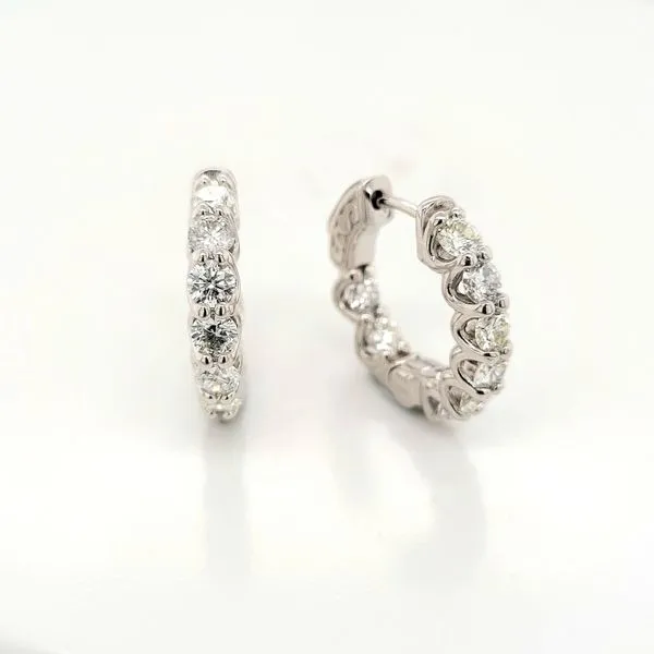 In and Out Diamond Hoops Cornell's Jewelers Rochester, NY