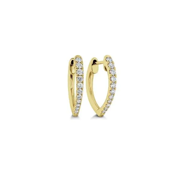Memoire Diamond Huggie Earrings Cornell's Jewelers Rochester, NY