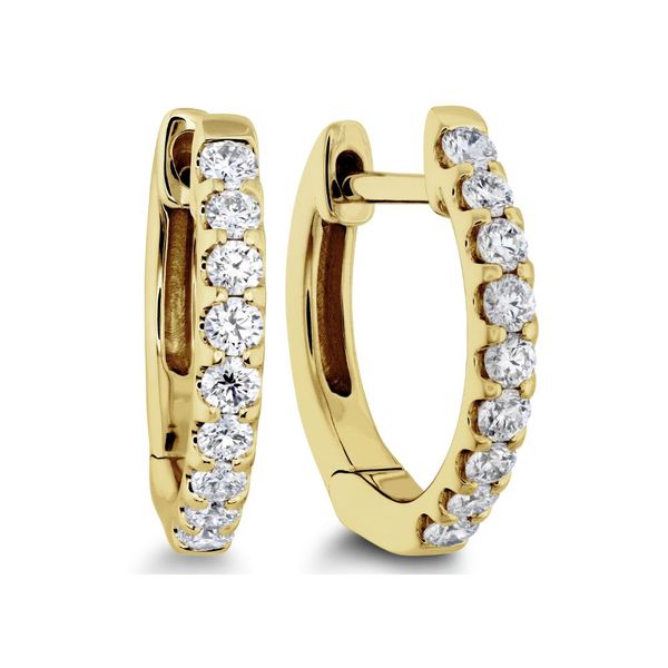 Memoire Huggie Hoop Earrings Cornell's Jewelers Rochester, NY