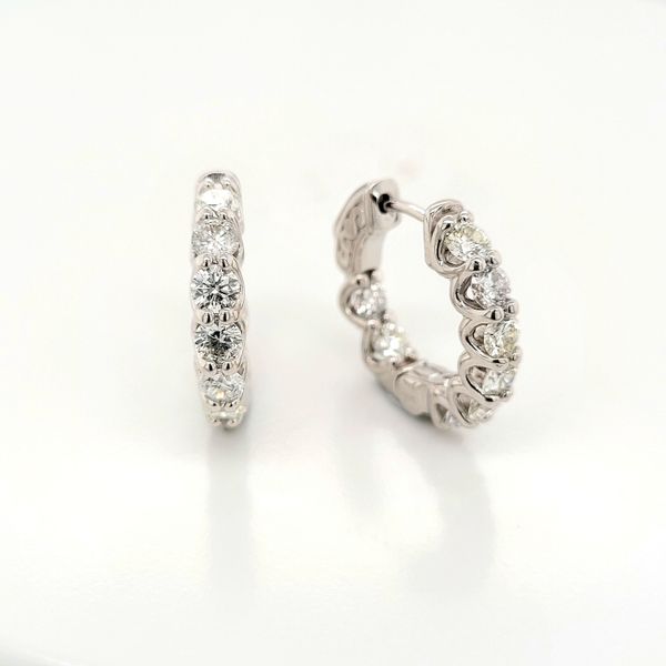 In and Out Diamond Hoops Cornell's Jewelers Rochester, NY