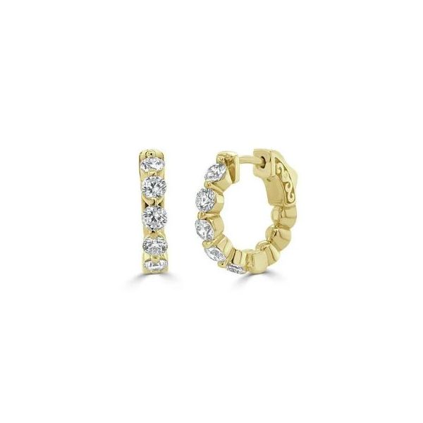 Cornell's Colection Diamond Huggie Earrings Cornell's Jewelers Rochester, NY