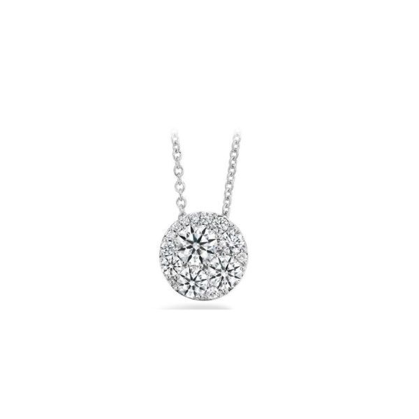 Hearts On Fire 18KT White Gold Tessa Diamond Circle Pendant Cornell's Jewelers Rochester, NY