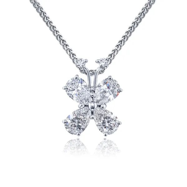 JBSTAR Platinum Butterfly Pendant Cornell's Jewelers Rochester, NY