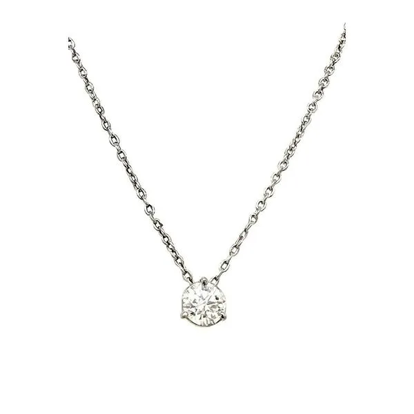 Round Diamond Solitaire Necklace Cornell's Jewelers Rochester, NY