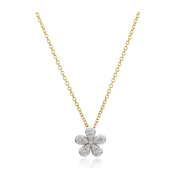 Phillips House 14kt Yellow Gold Forget-Me-Not Petite Necklace Cornell's Jewelers Rochester, NY