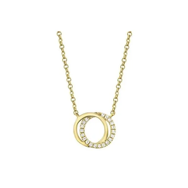 Cornells Collection 14KT Yellow Gold Diamond Love Knot Necklace Cornell's Jewelers Rochester, NY