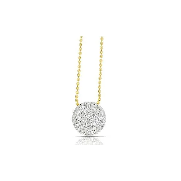 Phillips House Pave Disc Necklace Cornell's Jewelers Rochester, NY