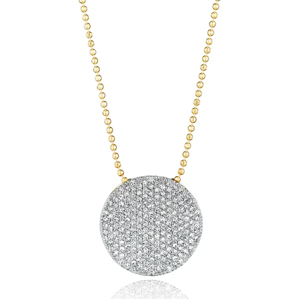 Phillips House Diamond Infinity Disc Necklace Cornell's Jewelers Rochester, NY